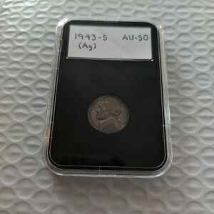 1943-S Silver Coin in Protective Case WW 2